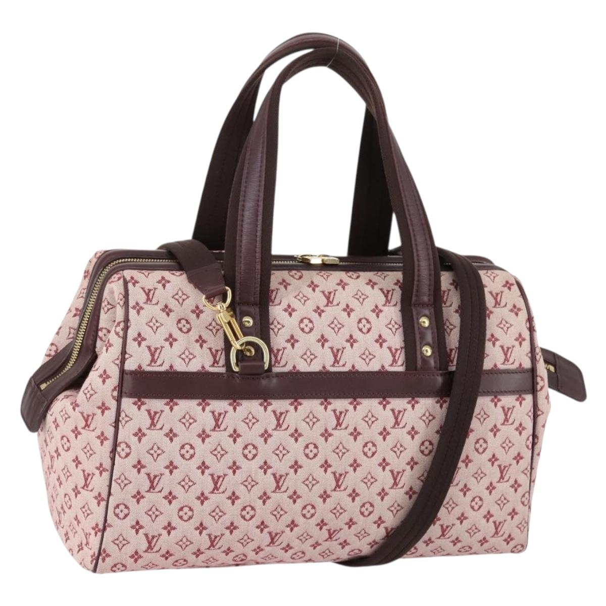 LOUIS VUITTON Monogram Mini Josephine GM Hand Bag Red M92213 LV Auth ep12058