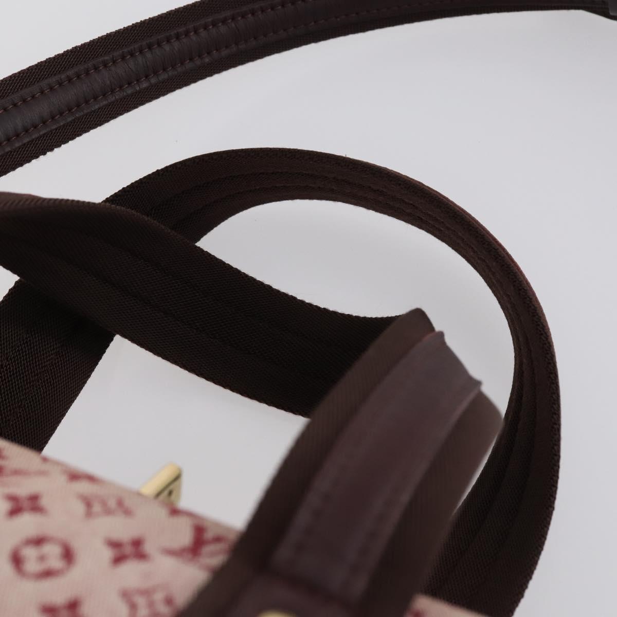 LOUIS VUITTON Monogram Mini Josephine GM Hand Bag Red M92213 LV Auth ep12058