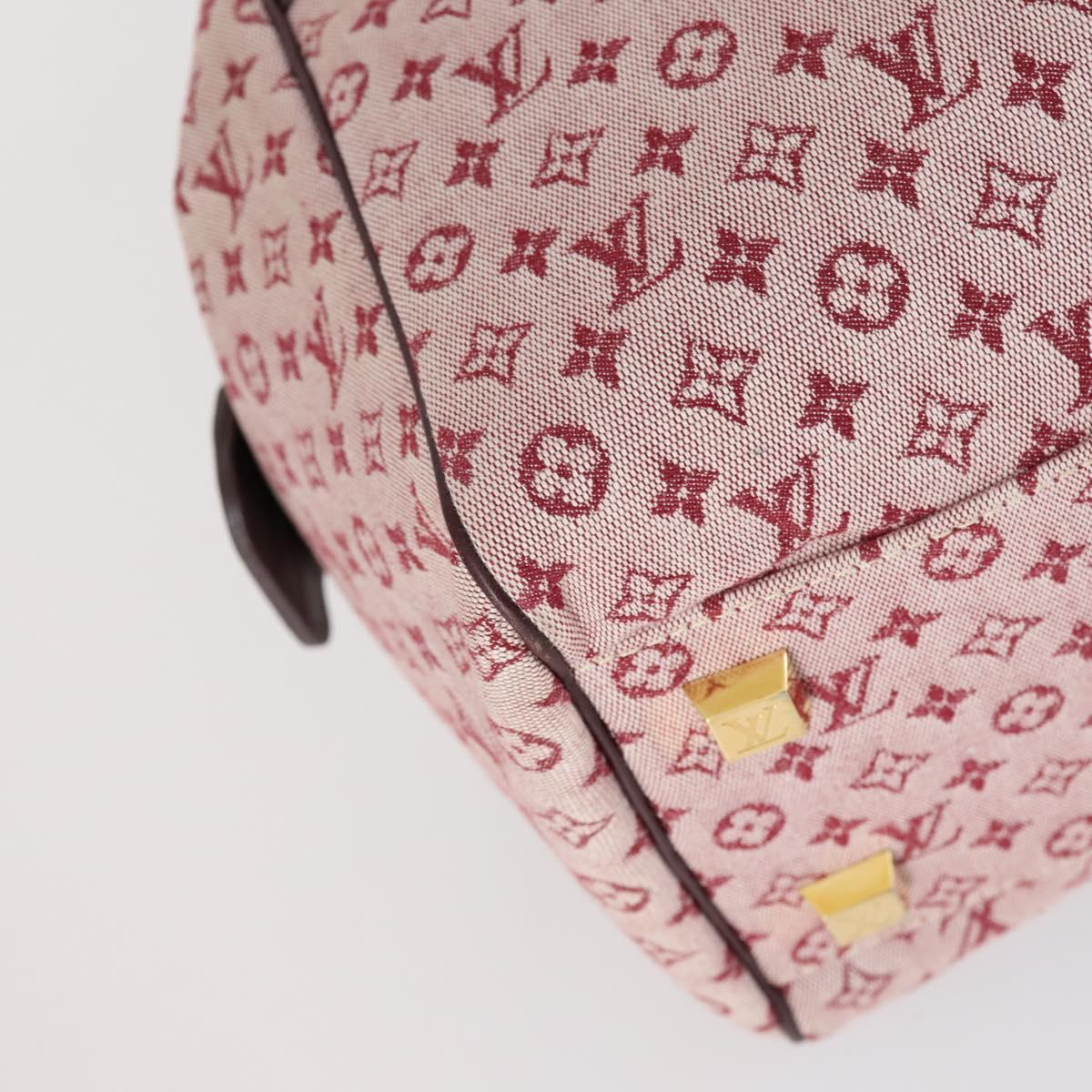 LOUIS VUITTON Monogram Mini Josephine GM Hand Bag Red M92213 LV Auth ep12058