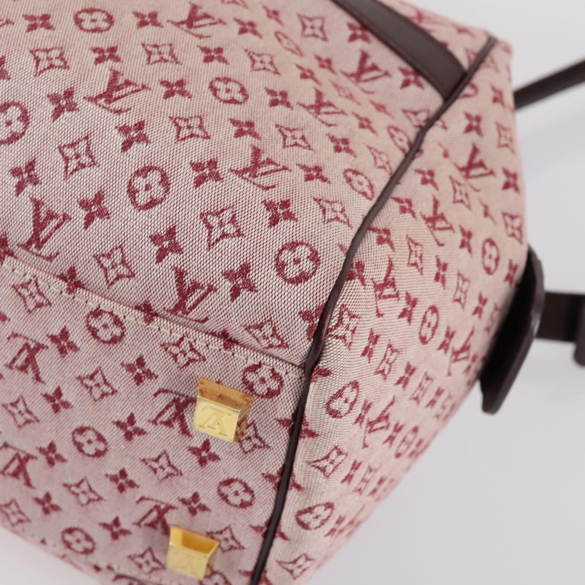 LOUIS VUITTON Monogram Mini Josephine GM Hand Bag Red M92213 LV Auth ep12058