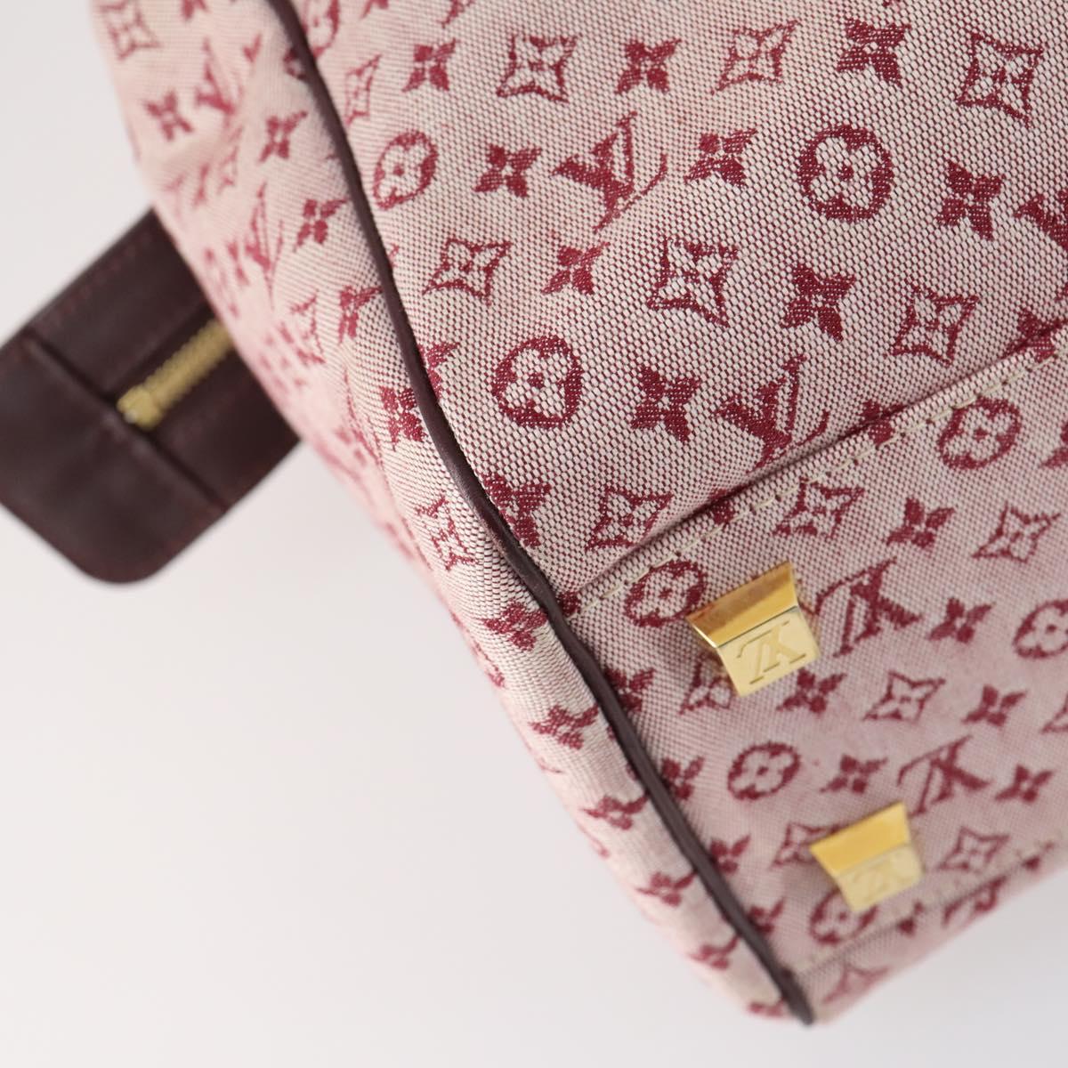 LOUIS VUITTON Monogram Mini Josephine GM Hand Bag Red M92213 LV Auth ep12058