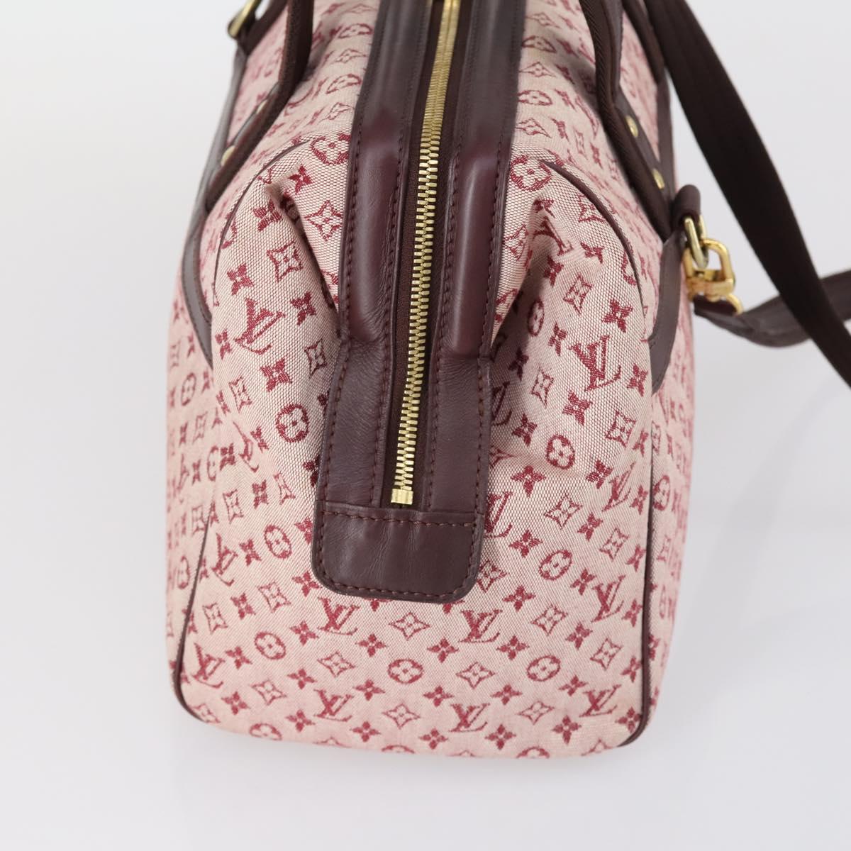 LOUIS VUITTON Monogram Mini Josephine GM Hand Bag Red M92213 LV Auth ep12058