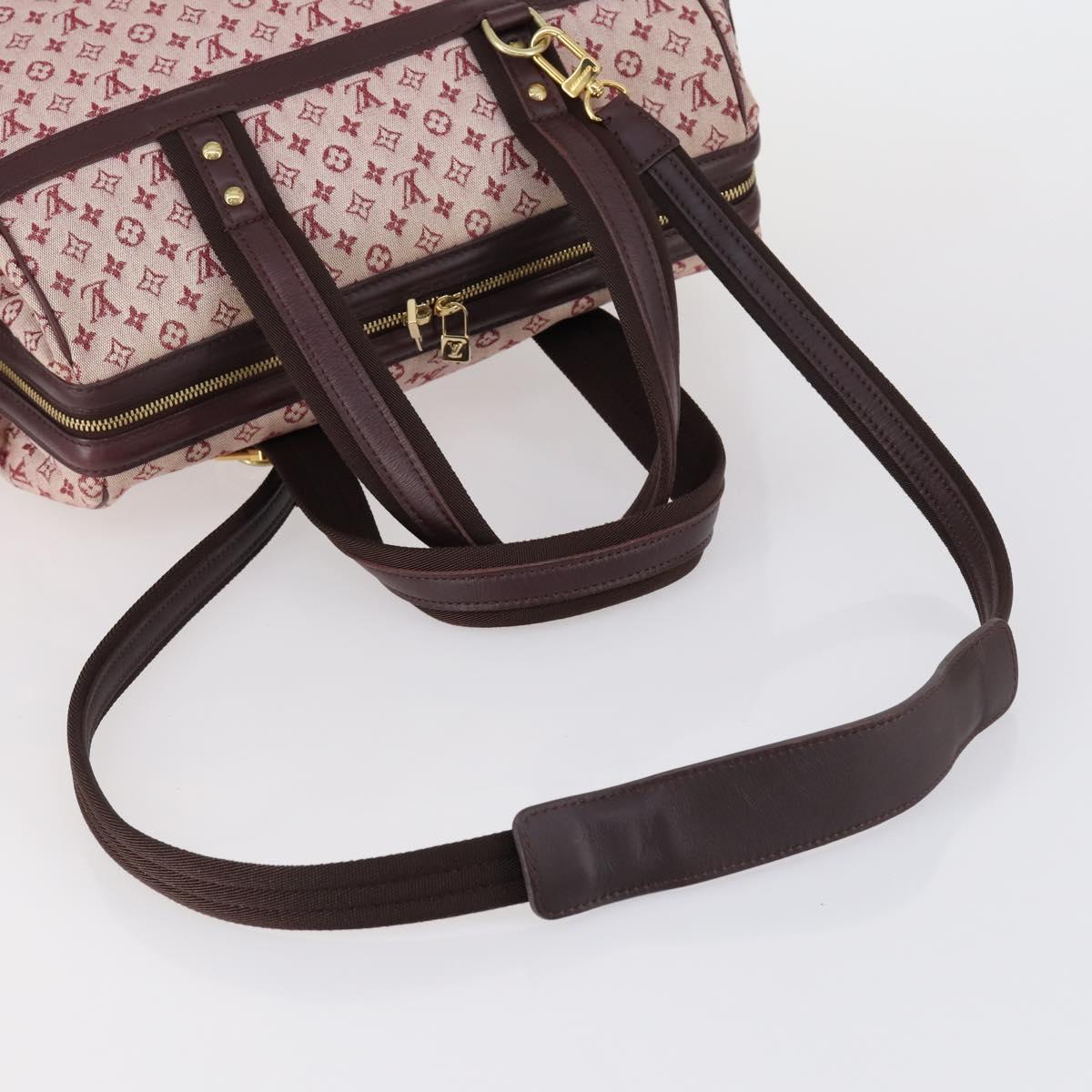 LOUIS VUITTON Monogram Mini Josephine GM Hand Bag Red M92213 LV Auth ep12058