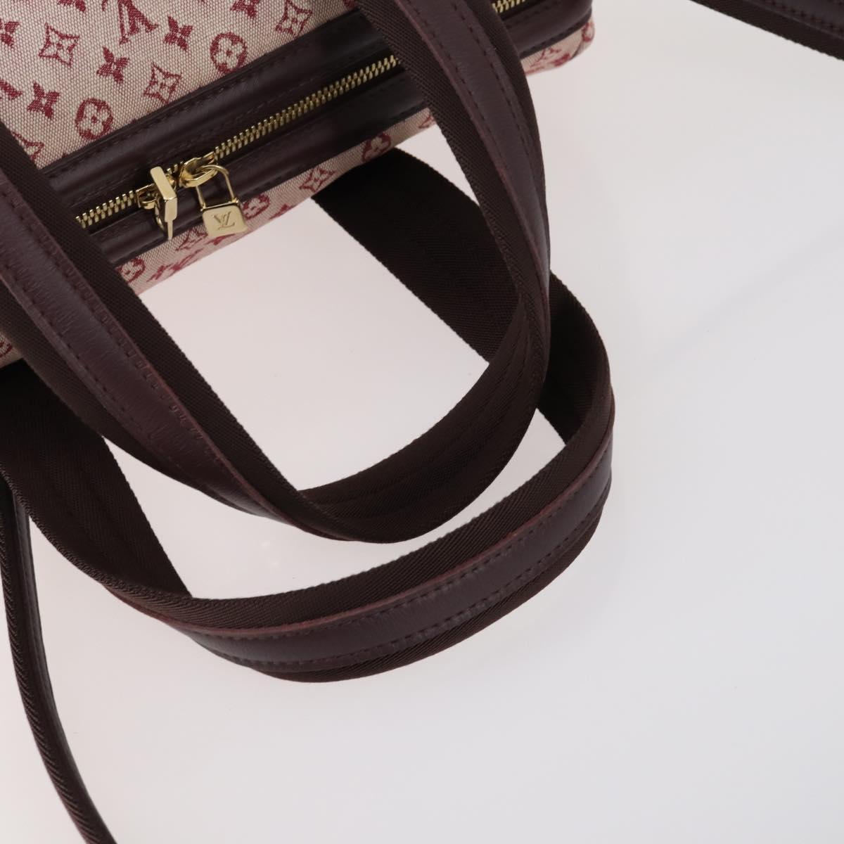 LOUIS VUITTON Monogram Mini Josephine GM Hand Bag Red M92213 LV Auth ep12058