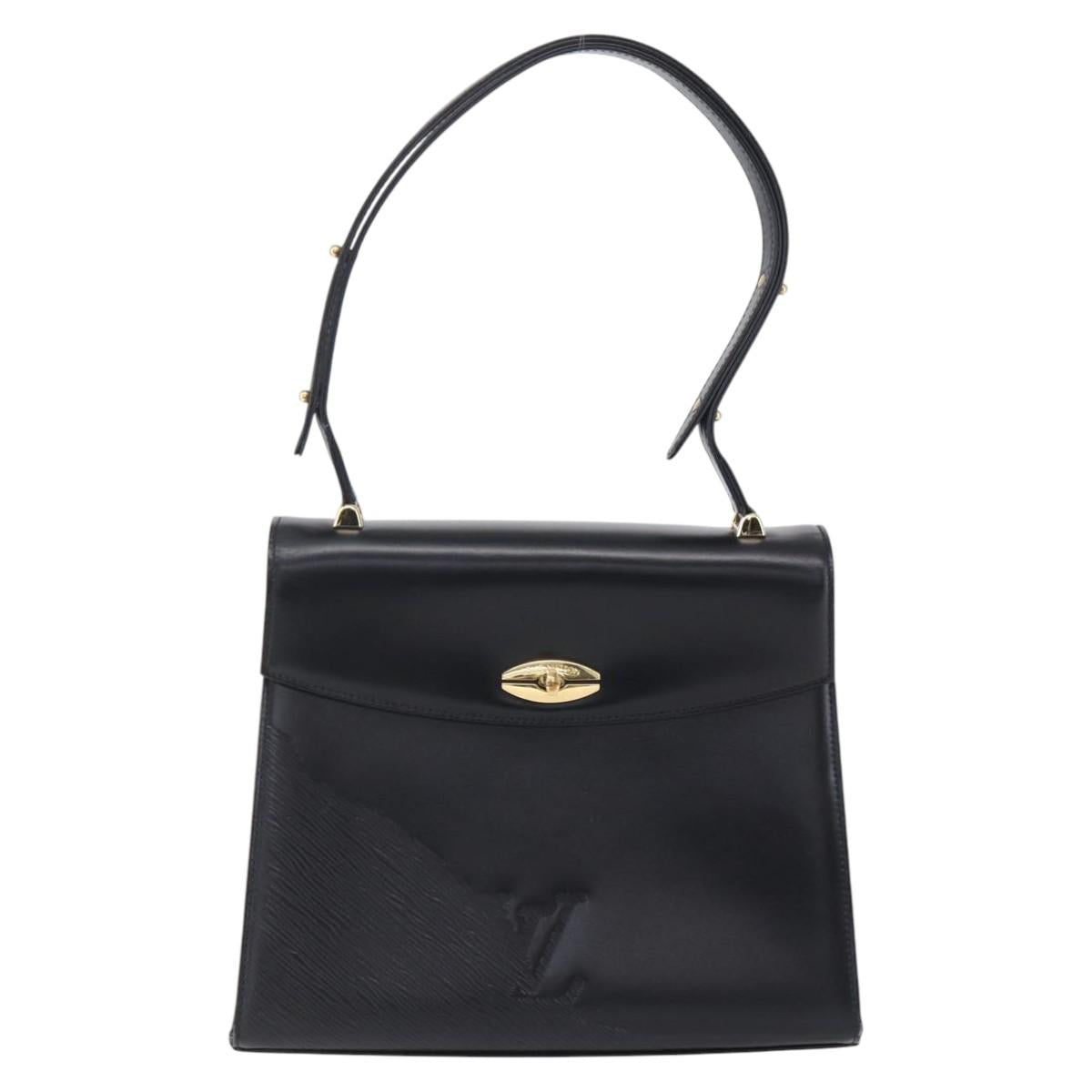 LOUIS VUITTON Epi Opera Line Spartan Bag Leather Black Noir M63942 Auth ep12059