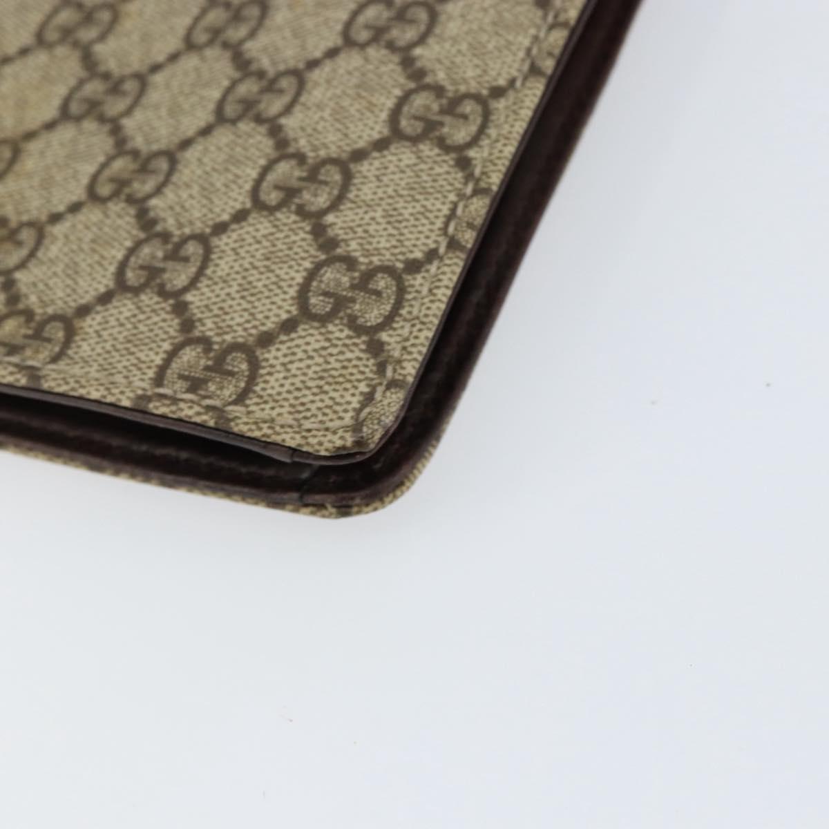 GUCCI GG Supreme Hand Bag PVC Beige Silver 34044 Auth ep12061