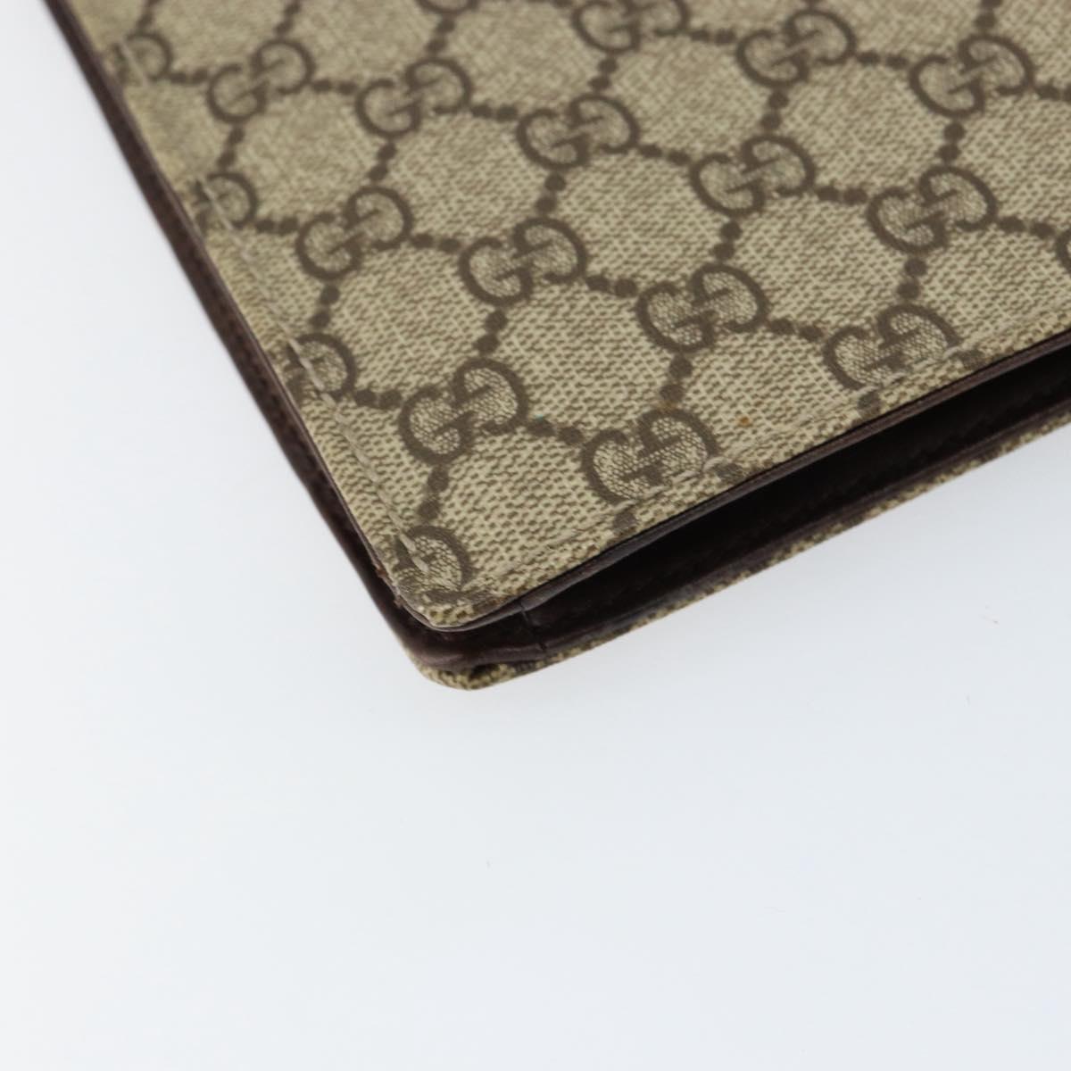 GUCCI GG Supreme Hand Bag PVC Beige Silver 34044 Auth ep12061