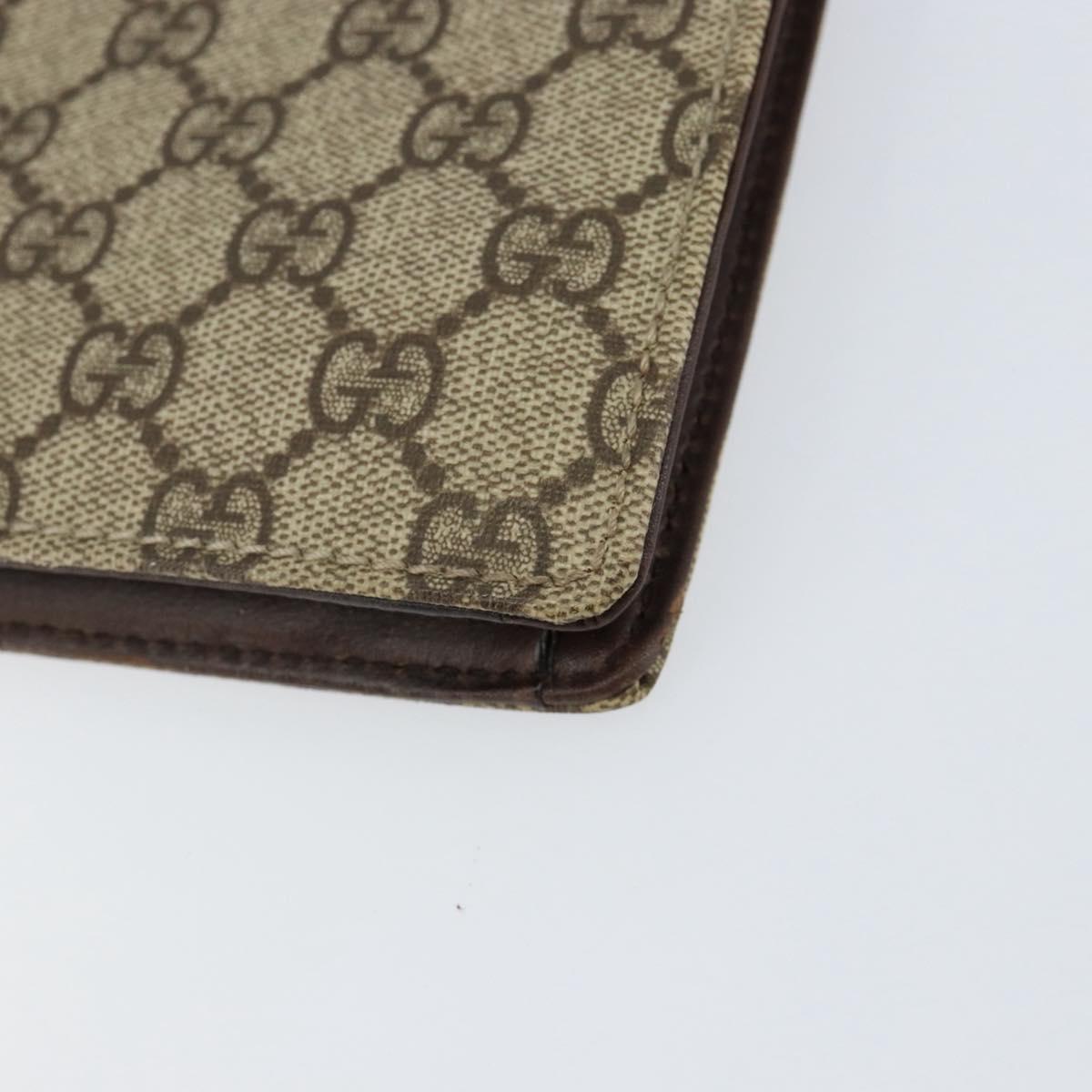 GUCCI GG Supreme Hand Bag PVC Beige Silver 34044 Auth ep12061