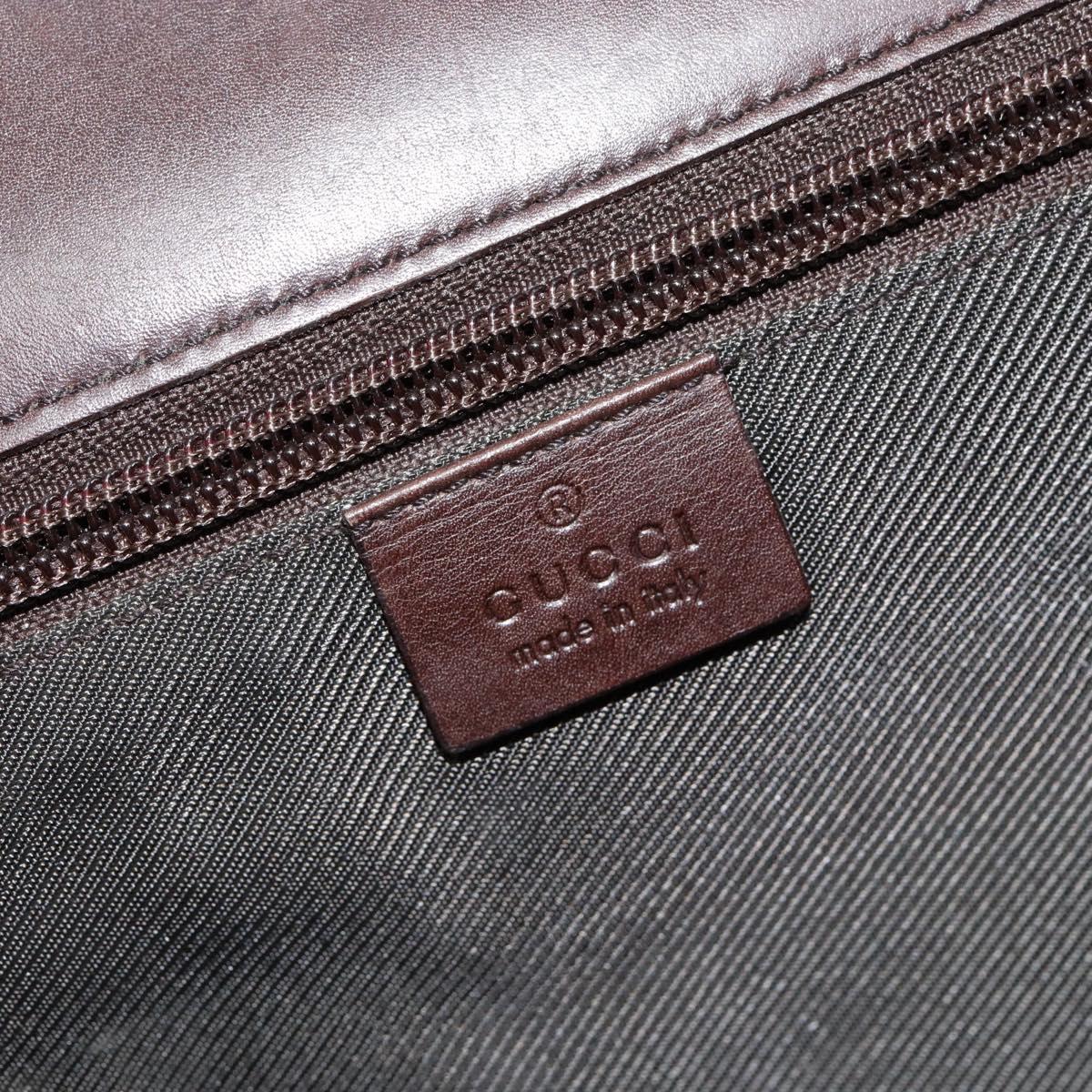 GUCCI GG Supreme Hand Bag PVC Beige Silver 34044 Auth ep12061