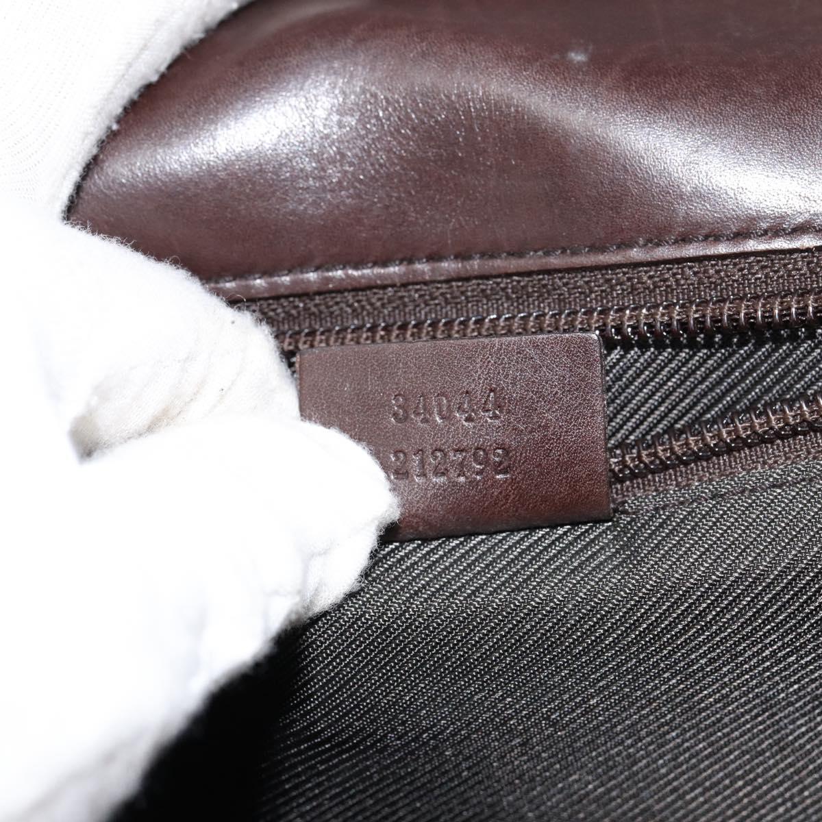 GUCCI GG Supreme Hand Bag PVC Beige Silver 34044 Auth ep12061