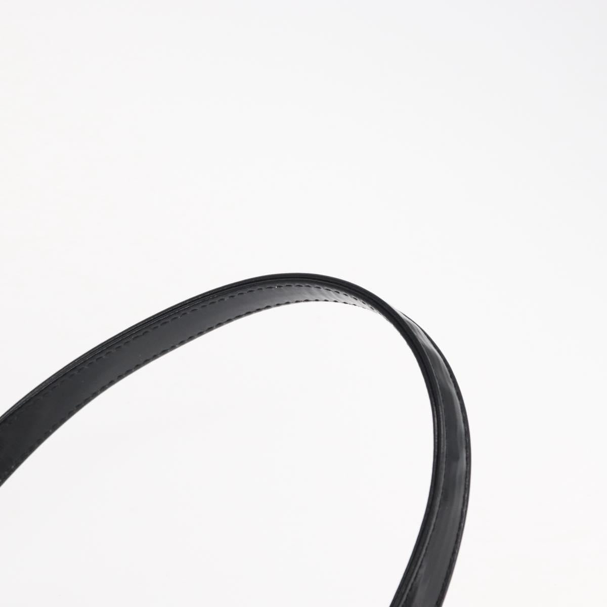 Christian Dior Lady Dior Canage Hand Bag Nylon 2way Black Silver Auth ep12065