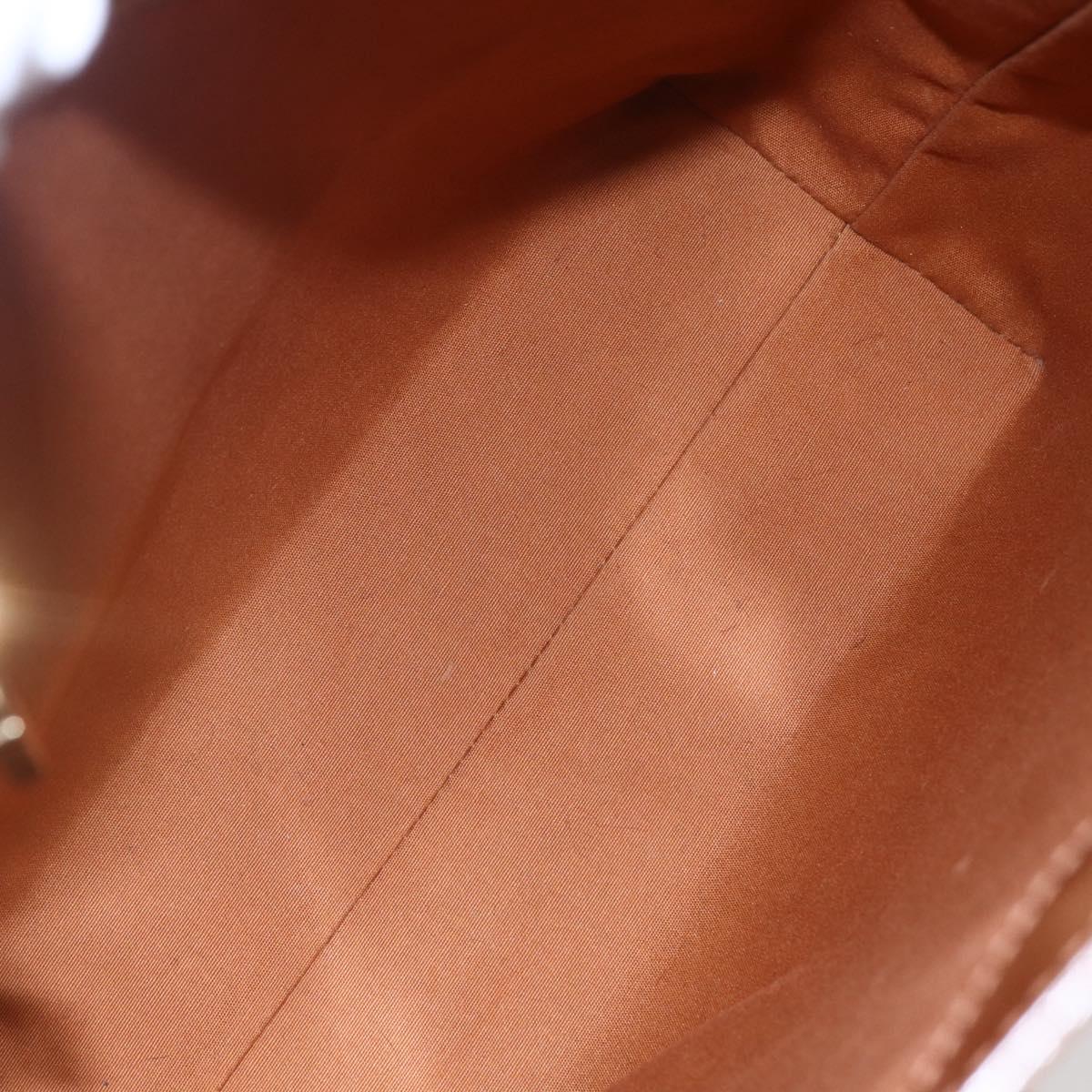 LOUIS VUITTON Monogram Vernis Reade MM Hand Bag Bronze M91143 LV Auth ep12070