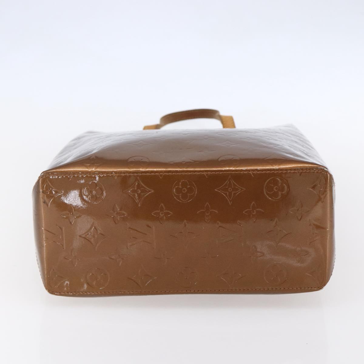 LOUIS VUITTON Monogram Vernis Reade MM Hand Bag Bronze M91143 LV Auth ep12070