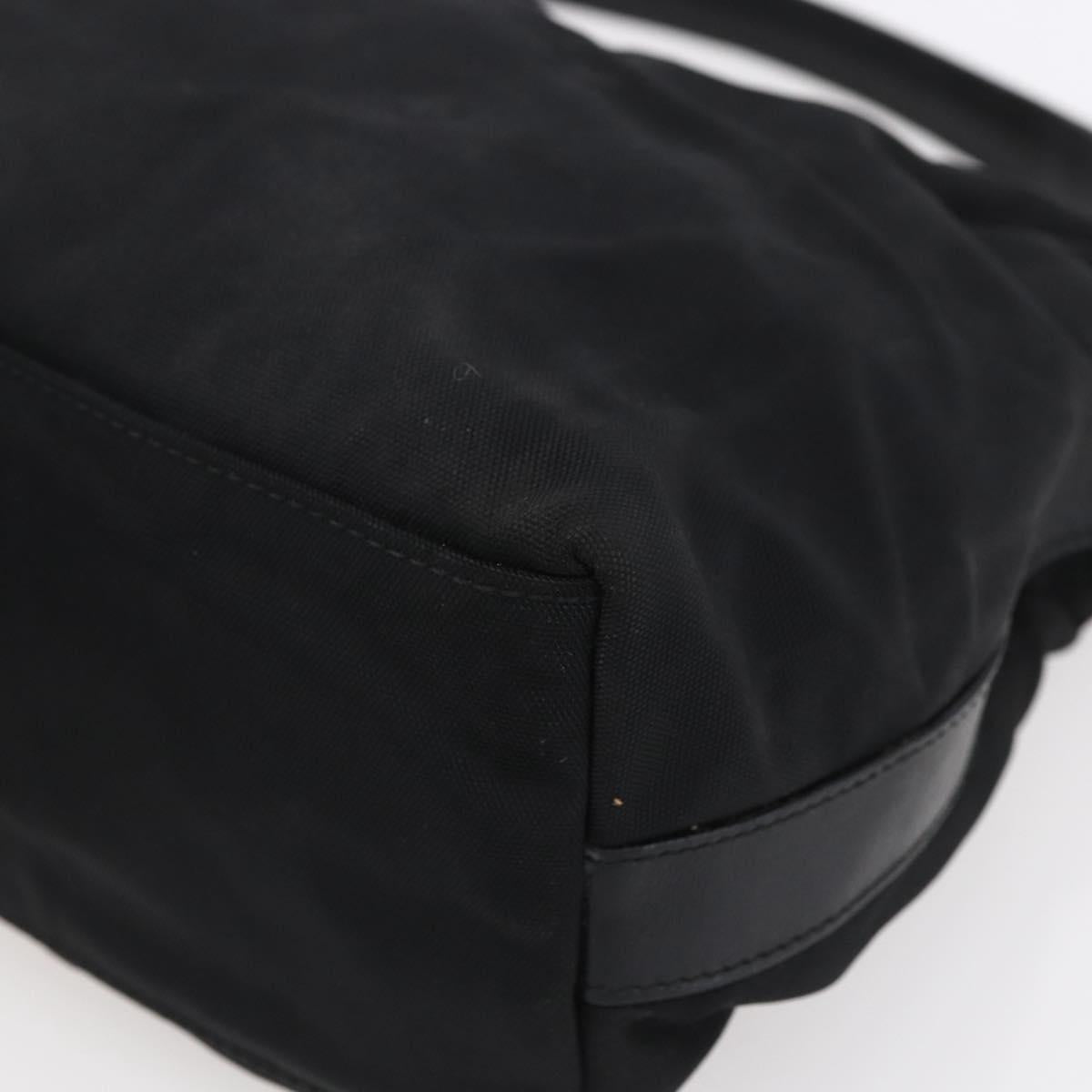 GUCCI Shoulder Bag Nylon Black Silver 000 0602 Auth ep12075