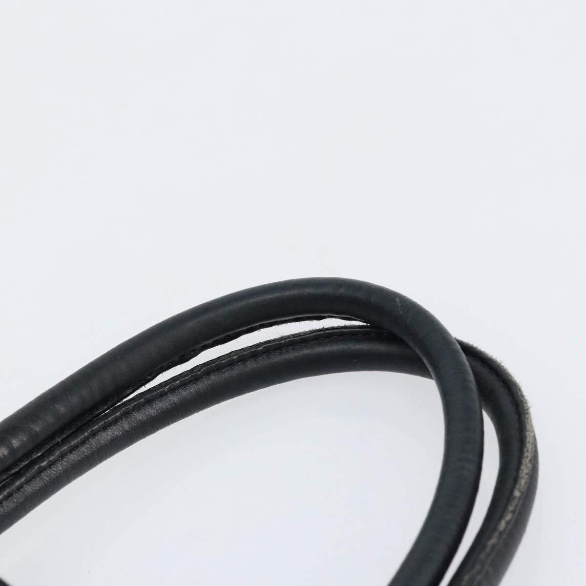 PRADA Hand Bag Nylon Black Gold Auth ep12082