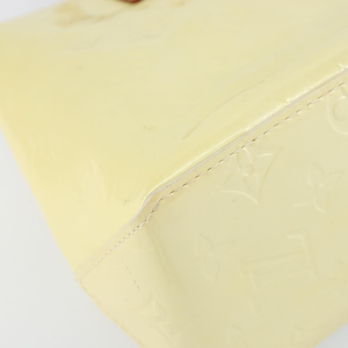 LOUIS VUITTON Monogram Vernis Reade PM Hand Bag Perle M91336 LV Auth ep12085