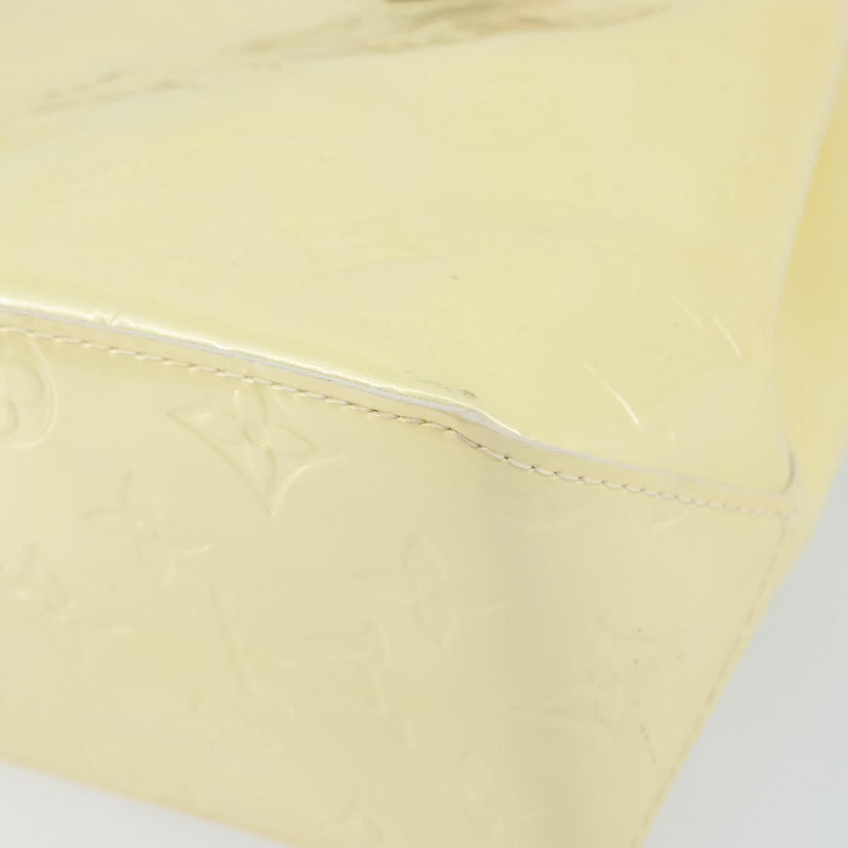 LOUIS VUITTON Monogram Vernis Reade PM Hand Bag Perle M91336 LV Auth ep12085