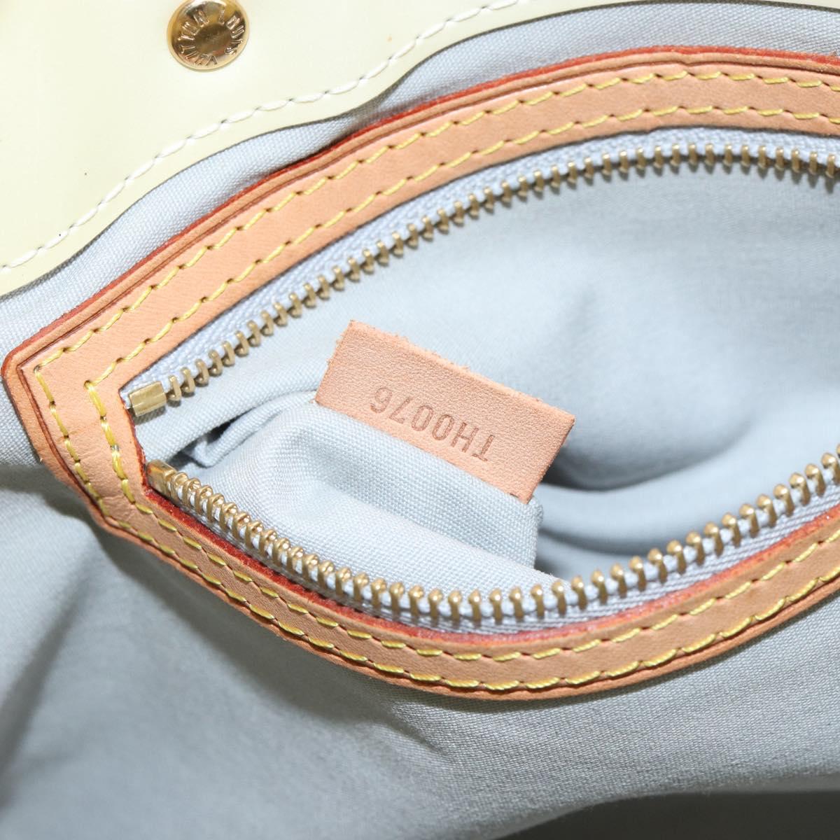 LOUIS VUITTON Monogram Vernis Reade PM Hand Bag Perle M91336 LV Auth ep12085