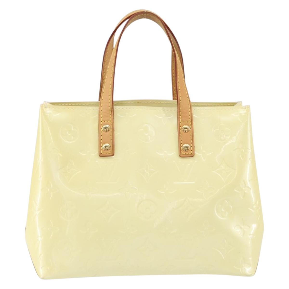 LOUIS VUITTON Monogram Vernis Reade PM Hand Bag Perle M91336 LV Auth ep12085