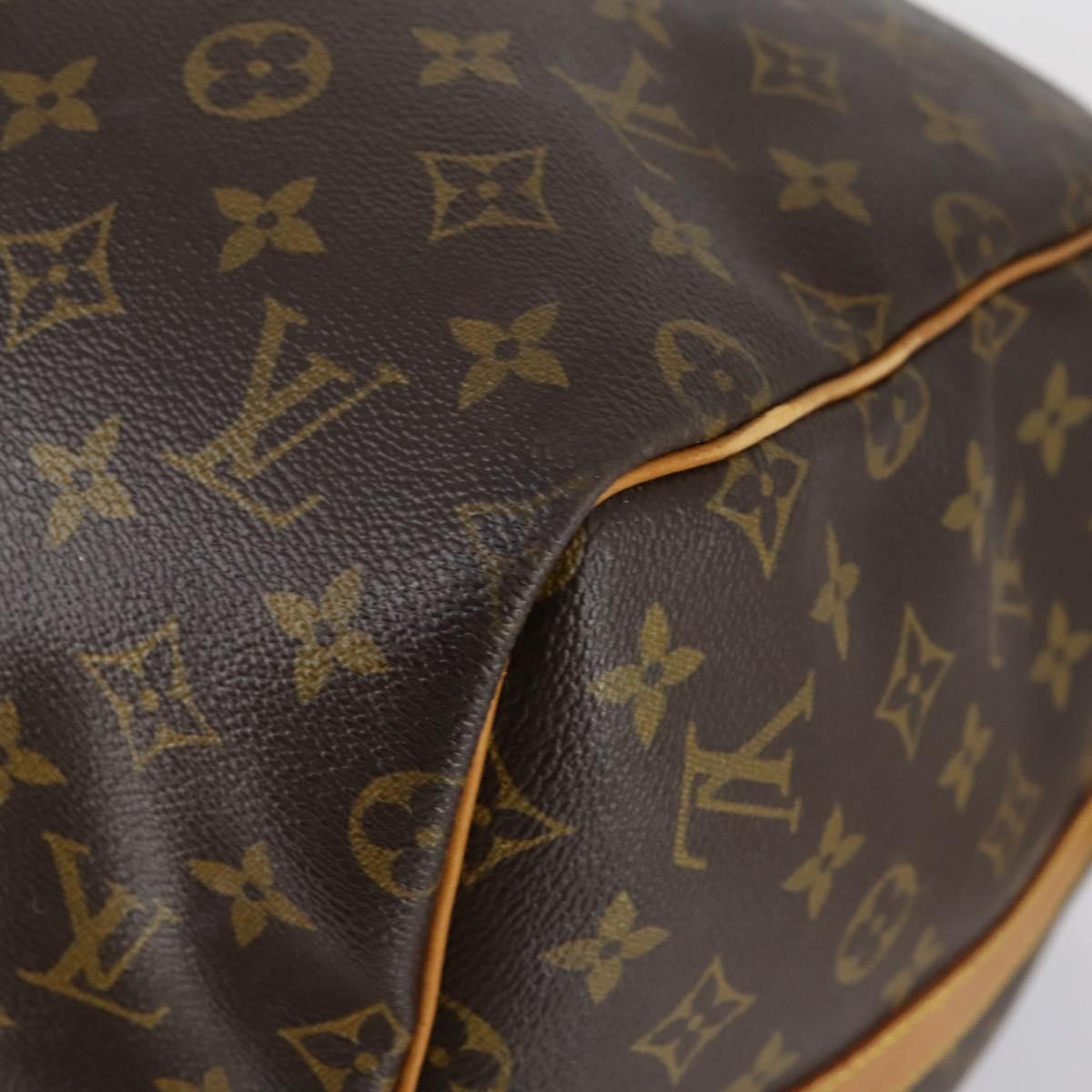LOUIS VUITTON Monogram Keepall Bandouliere 55 Boston Bag M41414 LV Auth ep12087