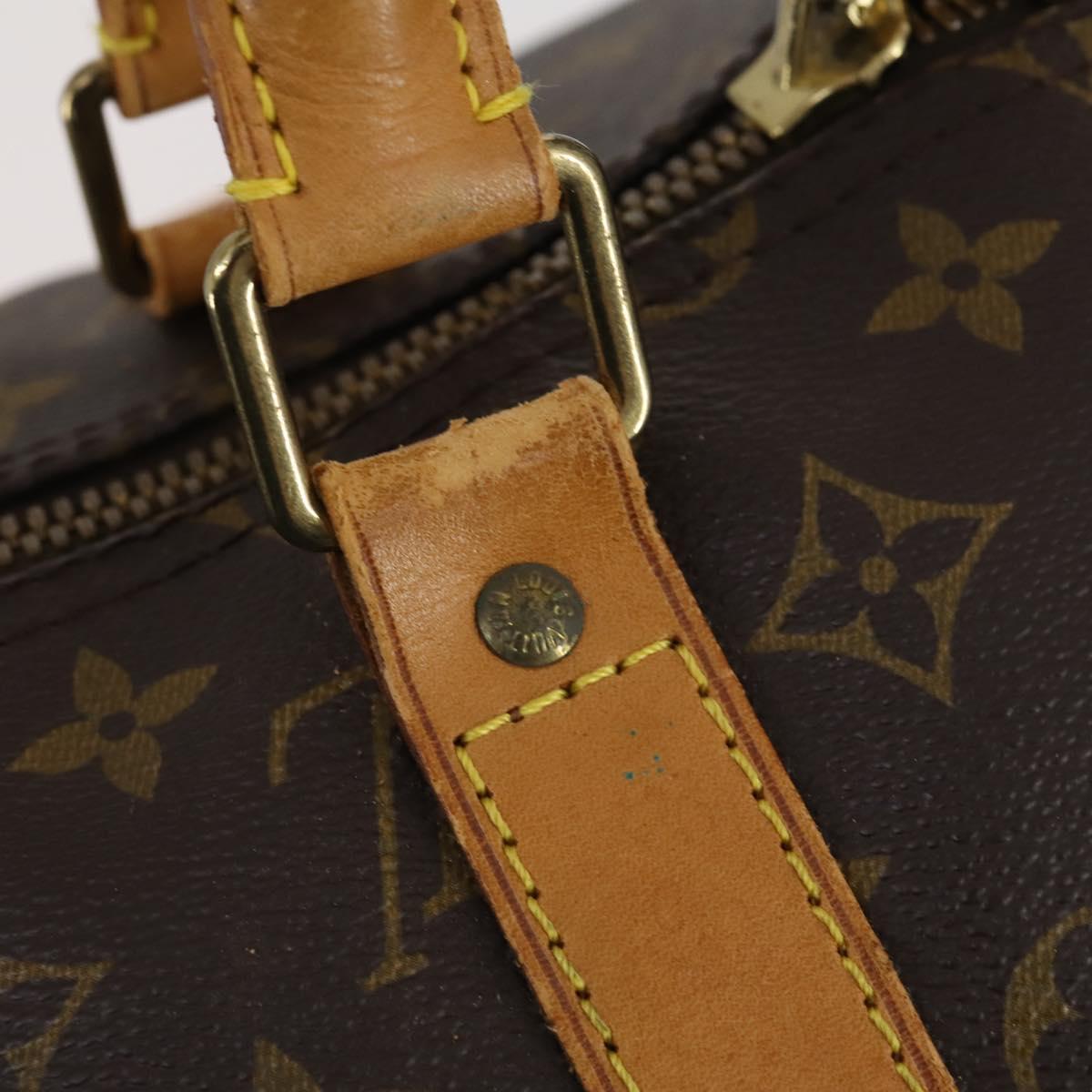 LOUIS VUITTON Monogram Keepall Bandouliere 55 Boston Bag M41414 LV Auth ep12087