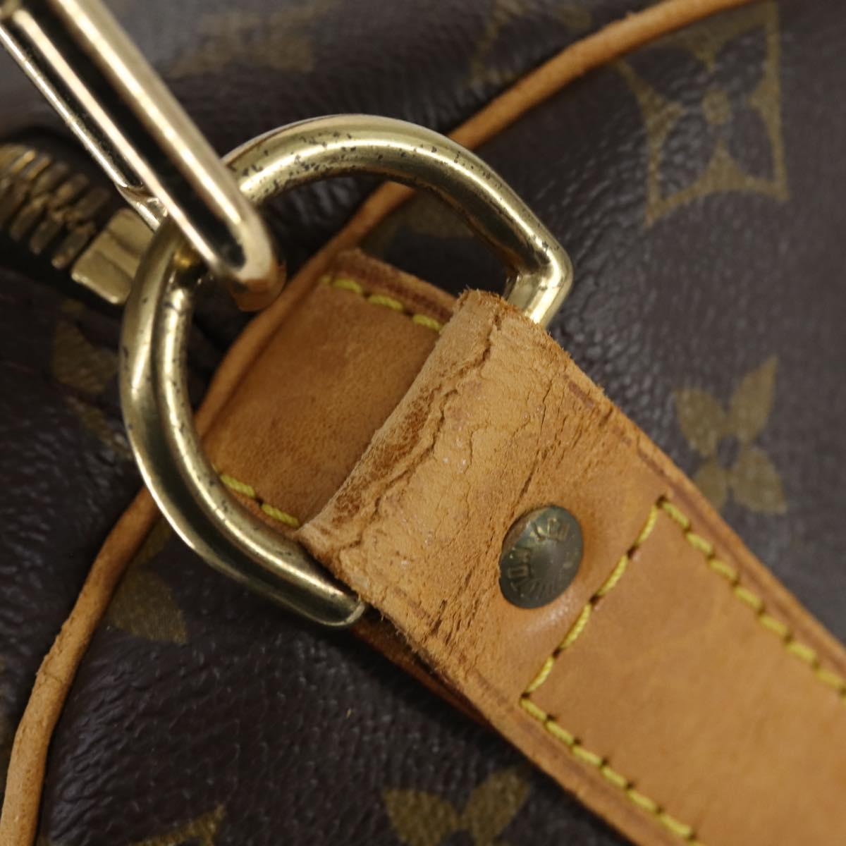 LOUIS VUITTON Monogram Keepall Bandouliere 55 Boston Bag M41414 LV Auth ep12087