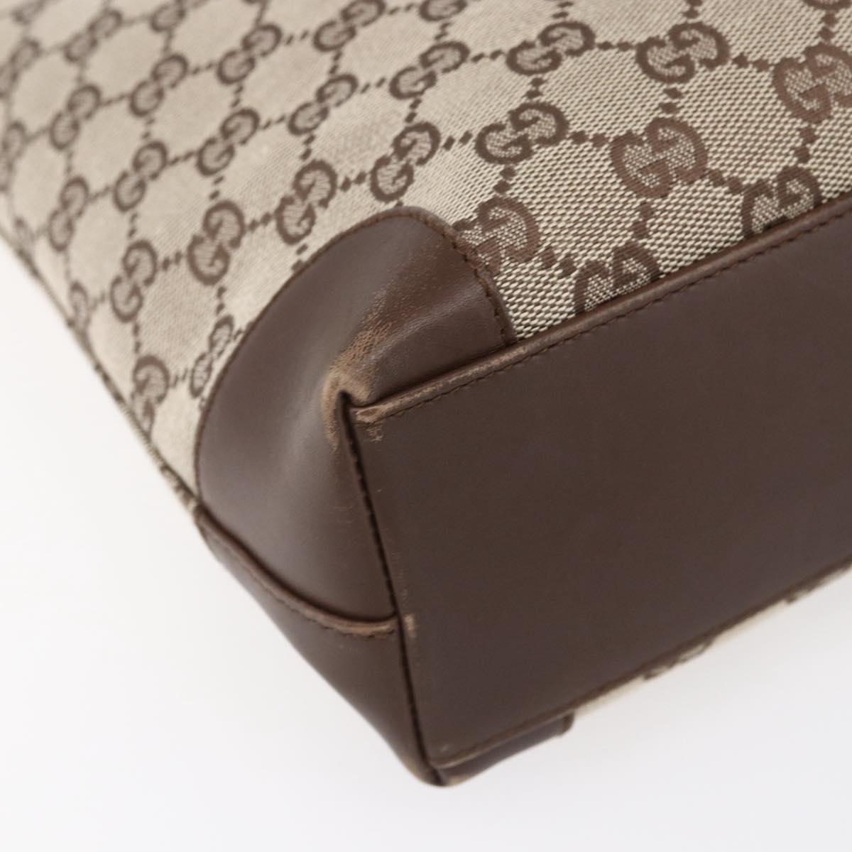 GUCCI GG Canvas Hand Bag Beige Gold 002 1119 1705 Auth ep12088