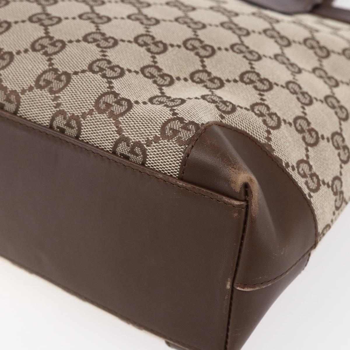 GUCCI GG Canvas Hand Bag Beige Gold 002 1119 1705 Auth ep12088