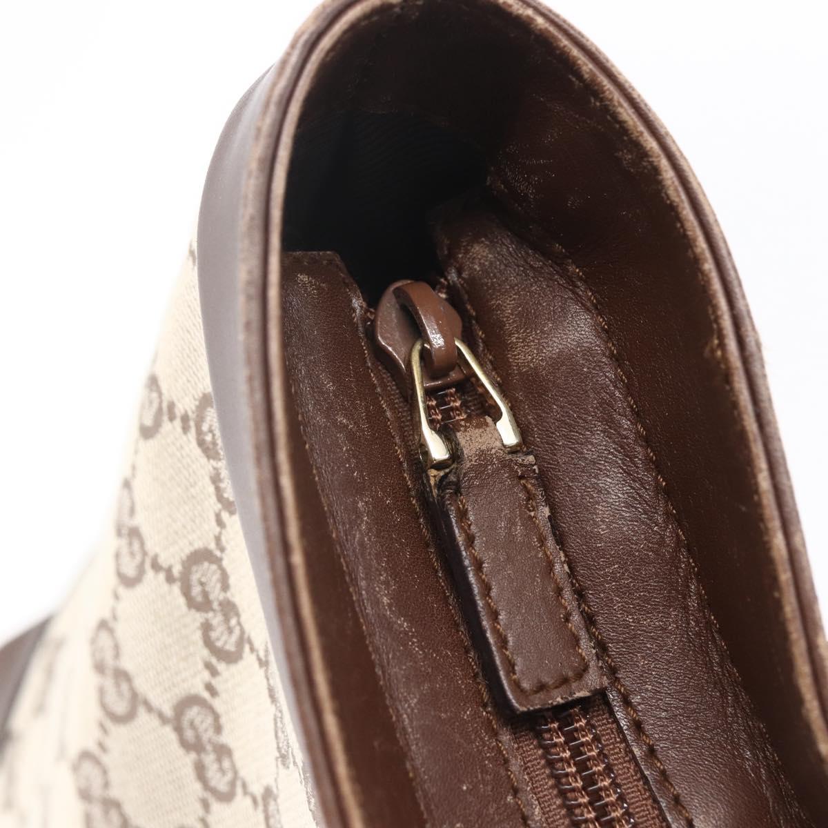 GUCCI GG Canvas Hand Bag Beige Gold 002 1119 1705 Auth ep12088