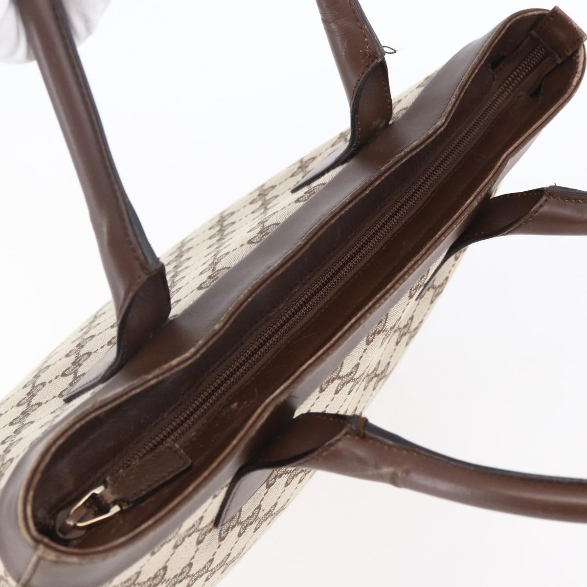 GUCCI GG Canvas Hand Bag Beige Gold 002 1119 1705 Auth ep12088