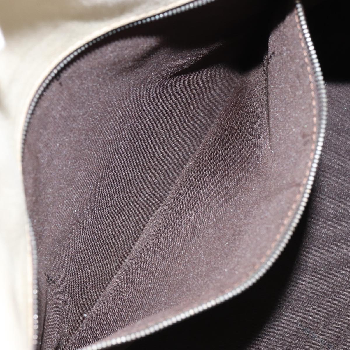 FENDI Hand Bag Canvas Ivory Auth ep12091