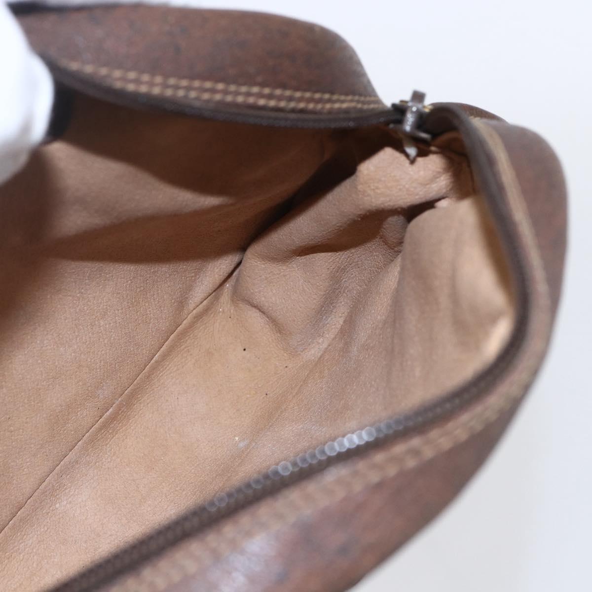 GUCCI GG Supreme Shoulder Bag PVC Beige Gold 116 02 607 Auth ep12092