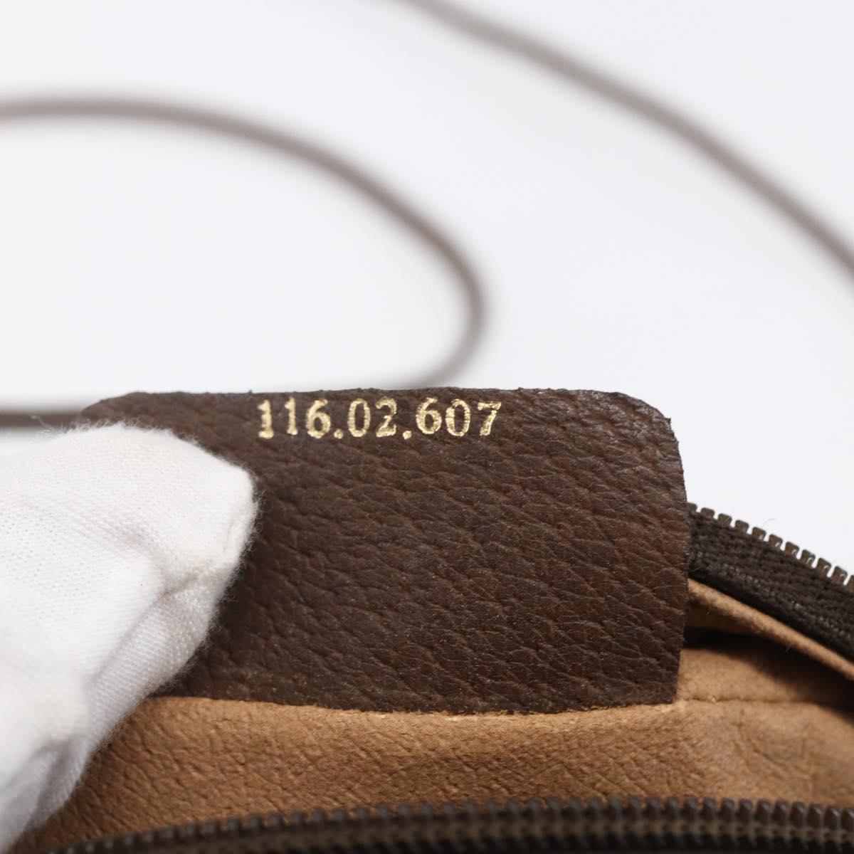 GUCCI GG Supreme Shoulder Bag PVC Beige Gold 116 02 607 Auth ep12092