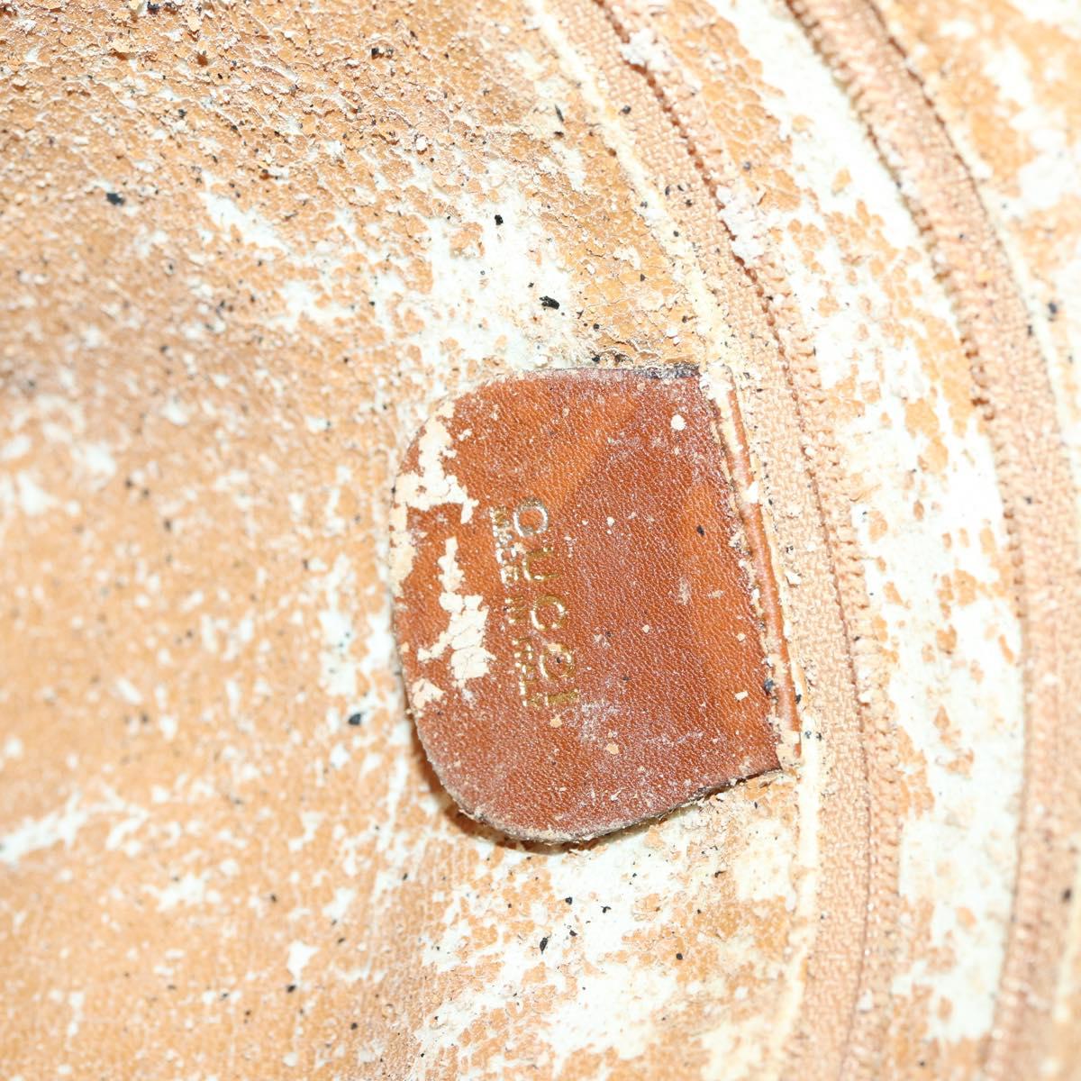 GUCCI Bamboo Shoulder Bag Leather 2way Brown Gold 001 2852 1577 0 Auth ep12095