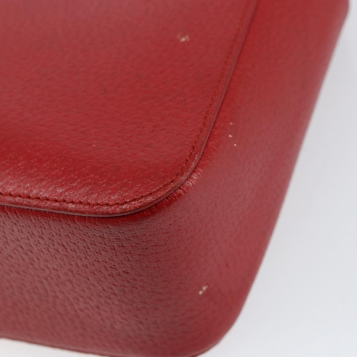 GUCCI Bamboo Hand Bag Leather Red 002 1061 Auth ep12097