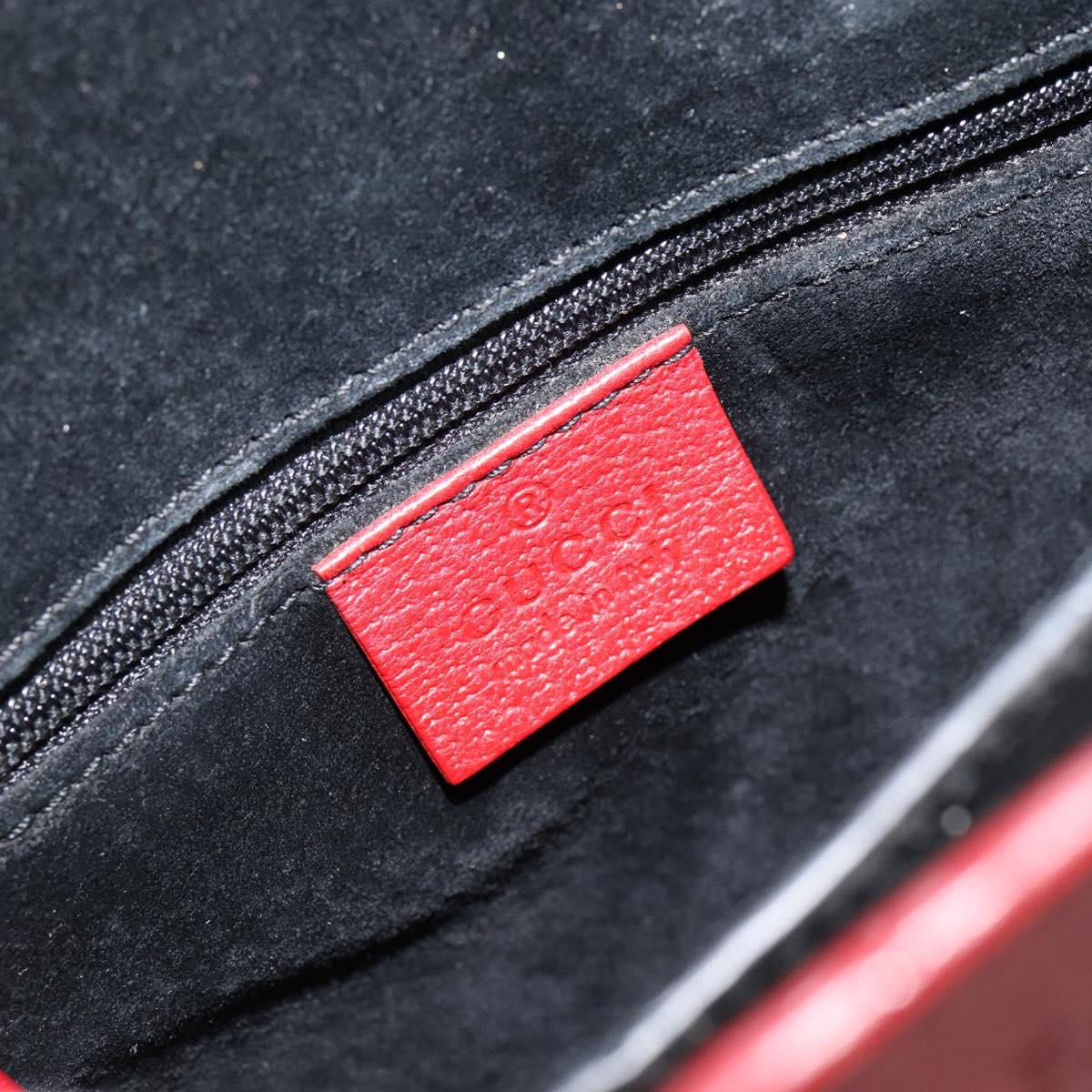 GUCCI Bamboo Hand Bag Leather Red 002 1061 Auth ep12097