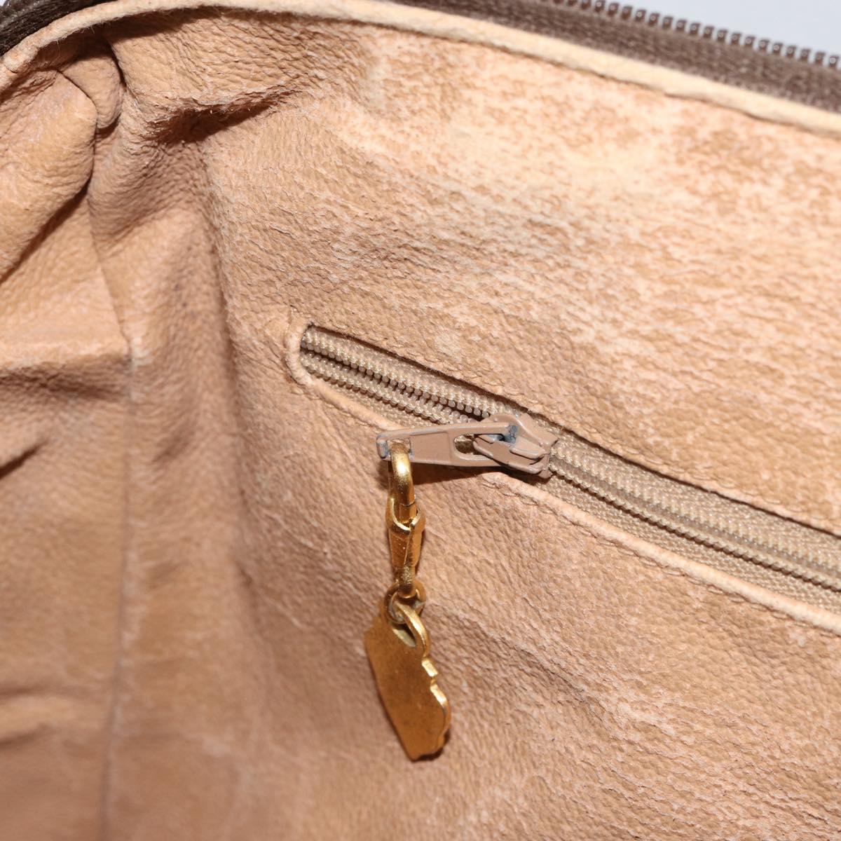 GUCCI GG Supreme Boston Bag PVC Beige Gold 002 123 0167 Auth ep12100