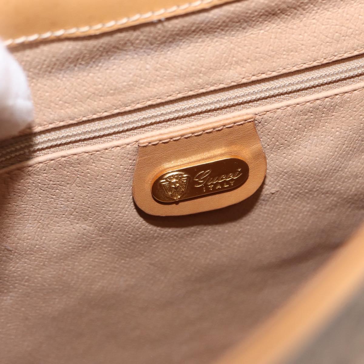 GUCCI Micro GG Supreme Shoulder Bag PVC Beige Gold 001 109 0693 Auth ep12102