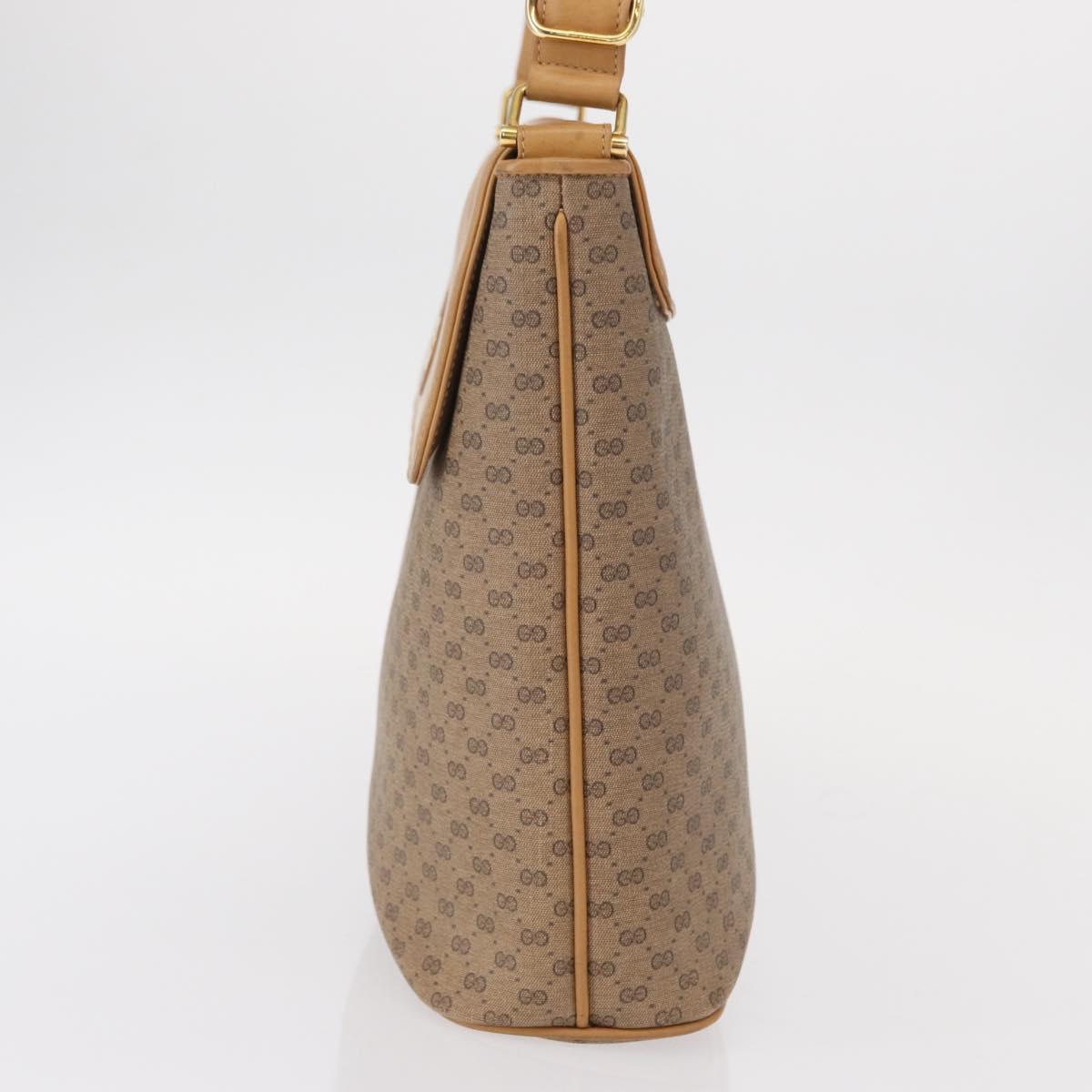 GUCCI Micro GG Supreme Shoulder Bag PVC Beige Gold 001 109 0693 Auth ep12102