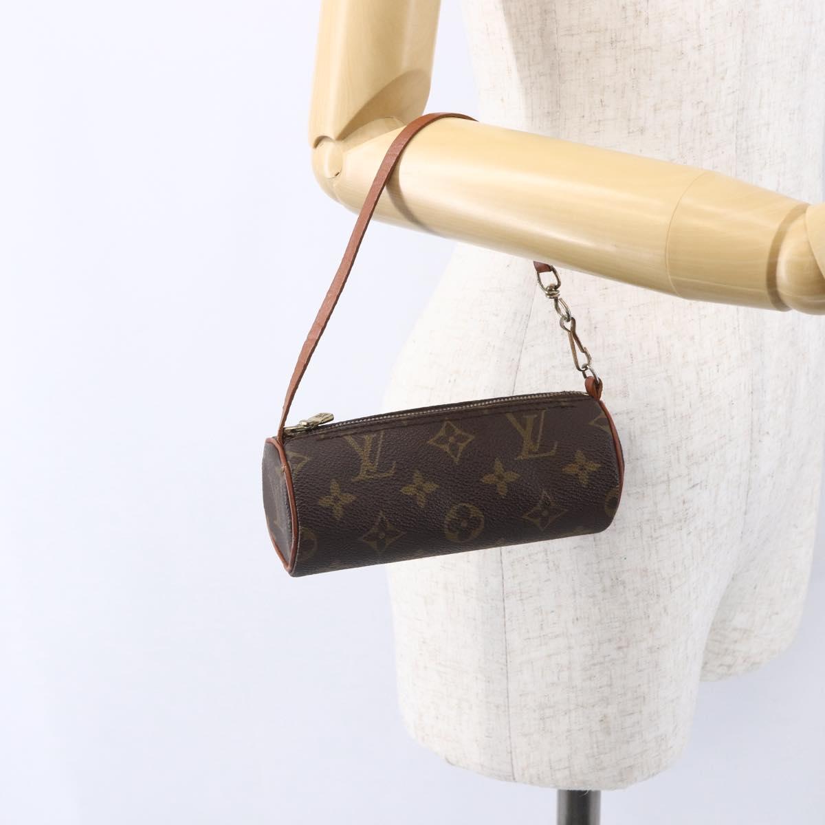 LOUIS VUITTON Monogram Papillon Pouch LV Auth ep12103