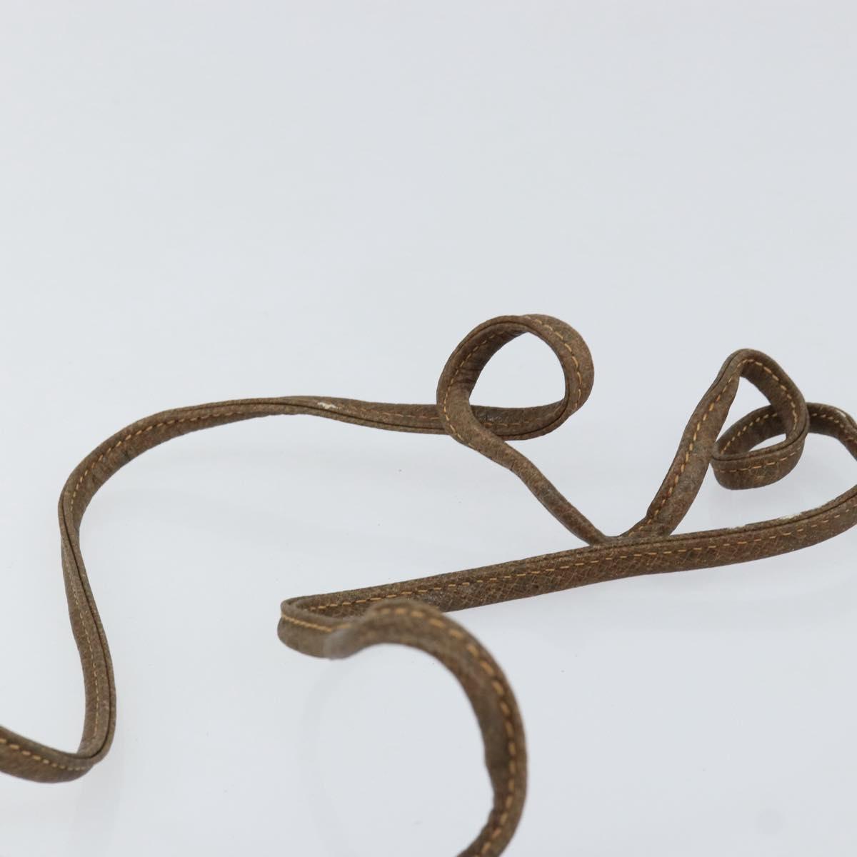 GUCCI GG Plus Supreme Shoulder Bag PVC Beige Gold Auth ep12104