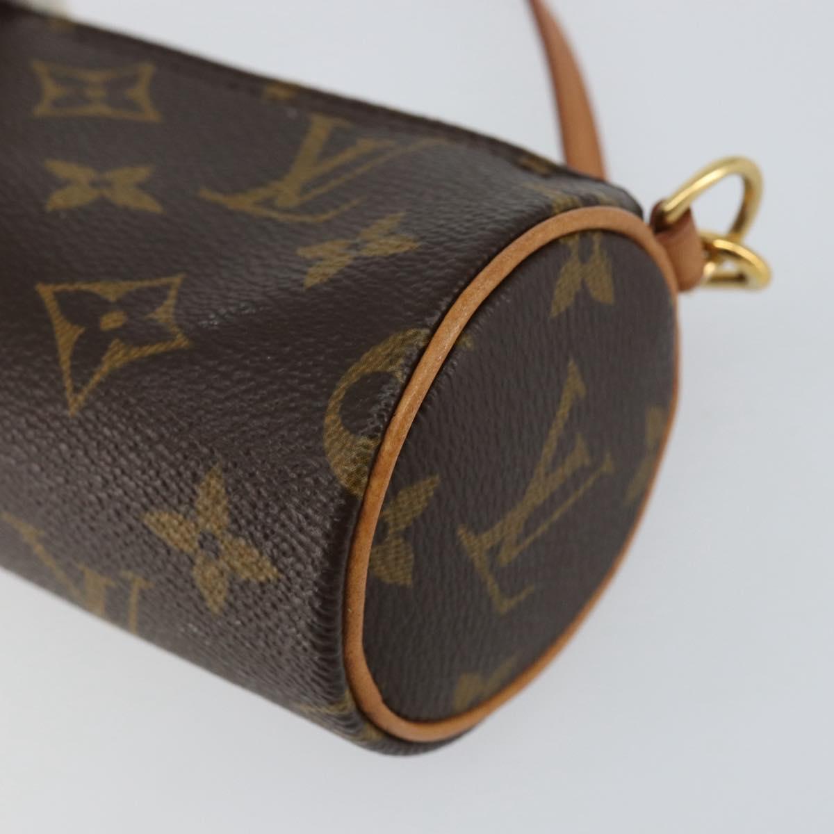 LOUIS VUITTON Monogram Papillon Pouch LV Auth ep12108