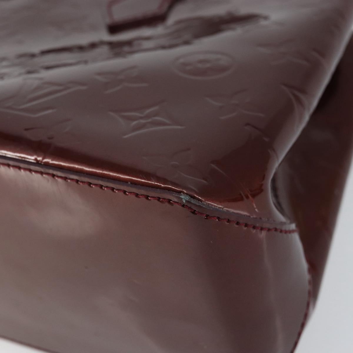 LOUIS VUITTON Monogram Vernis Wilshire PM Bag Rouge Favist M91644 Auth ep12115