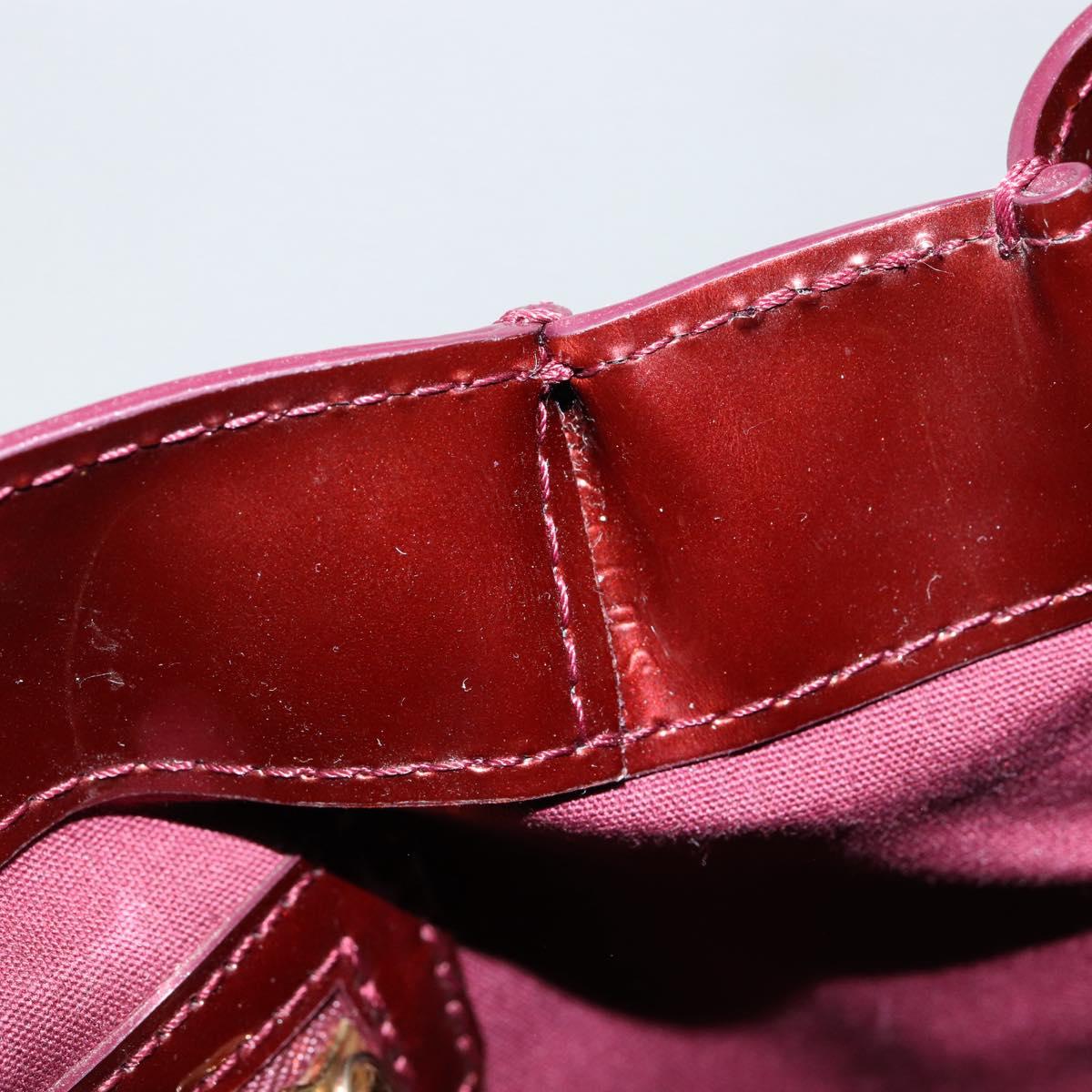 LOUIS VUITTON Monogram Vernis Wilshire PM Bag Rouge Favist M91644 Auth ep12115