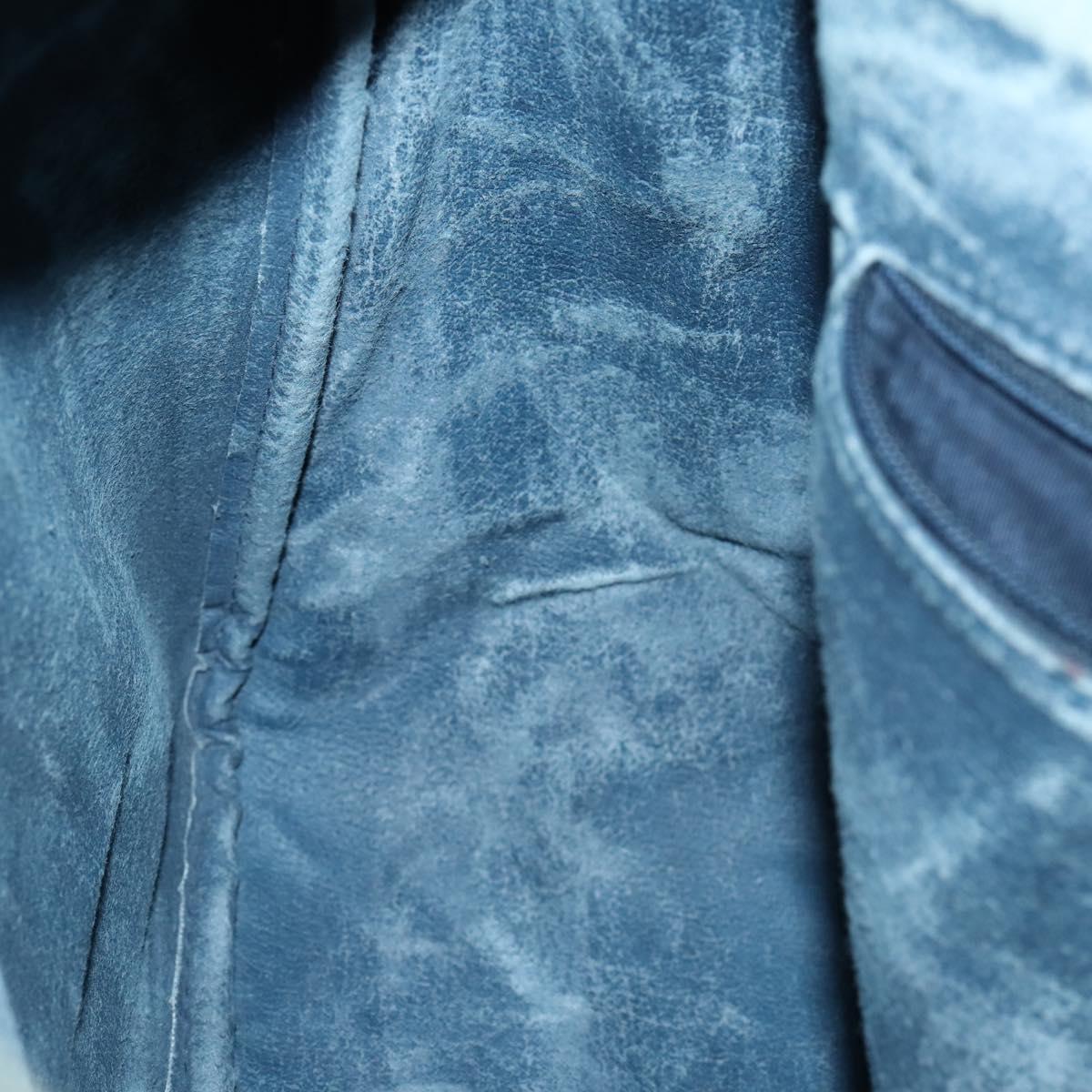 GUCCI GG Supreme Sherry Line Hand Bag PVC 2way Navy Red 39 02 041 Auth ep12116