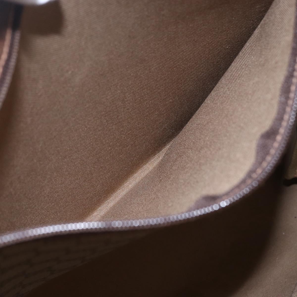 GUCCI GG Supreme Web Sherry Line Tote Bag PVC Beige 39 02 091 Auth ep12117