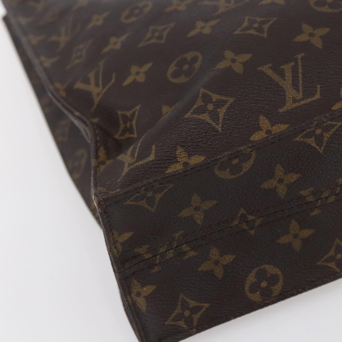 LOUIS VUITTON Monogram Sac Plat Hand Bag M51140 LV Auth ep12119