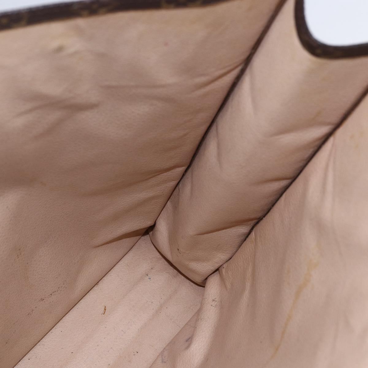 LOUIS VUITTON Monogram Sac Plat Hand Bag M51140 LV Auth ep12119