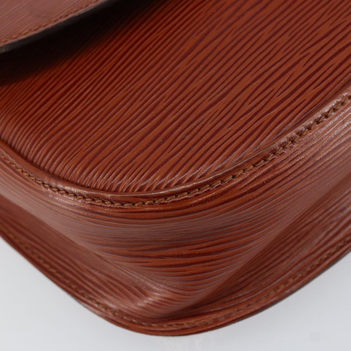 LOUIS VUITTON Epi Saint Cloud GM Shoulder Bag Brown M52193 LV Auth ep12120