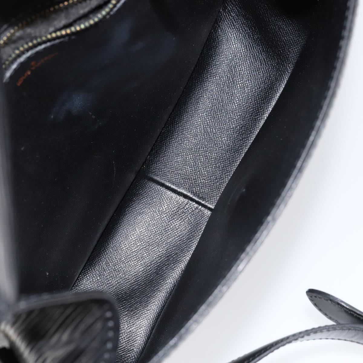 LOUIS VUITTON Epi Saint Cloud GM Shoulder Bag Black Noir M52192 LV Auth ep12124